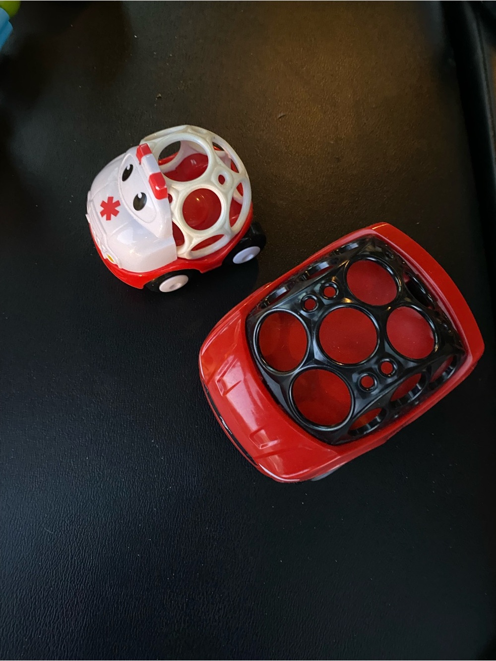 3 for $10- Oball Go Grippers ambulance & red racecar
